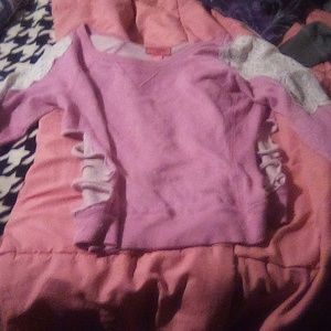 Mix and co, size medium pink with white